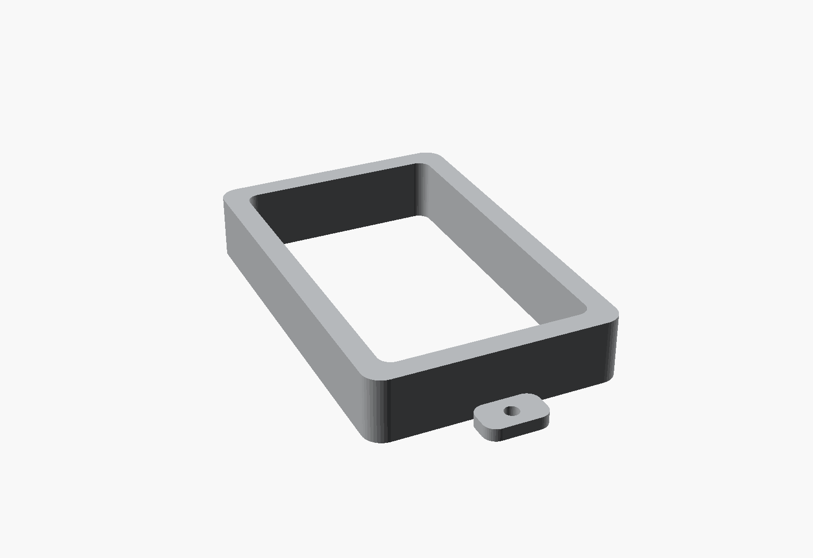 CAD render of a 3D printed electrical box extender ring
